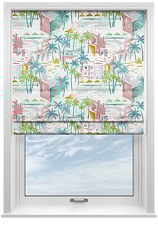 Sunset Boulevard, Brights - Motorised Roman Blind
